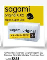 Sagami Original 0.02 Ultra-Thin Condoms - Passion Pulse Adult
