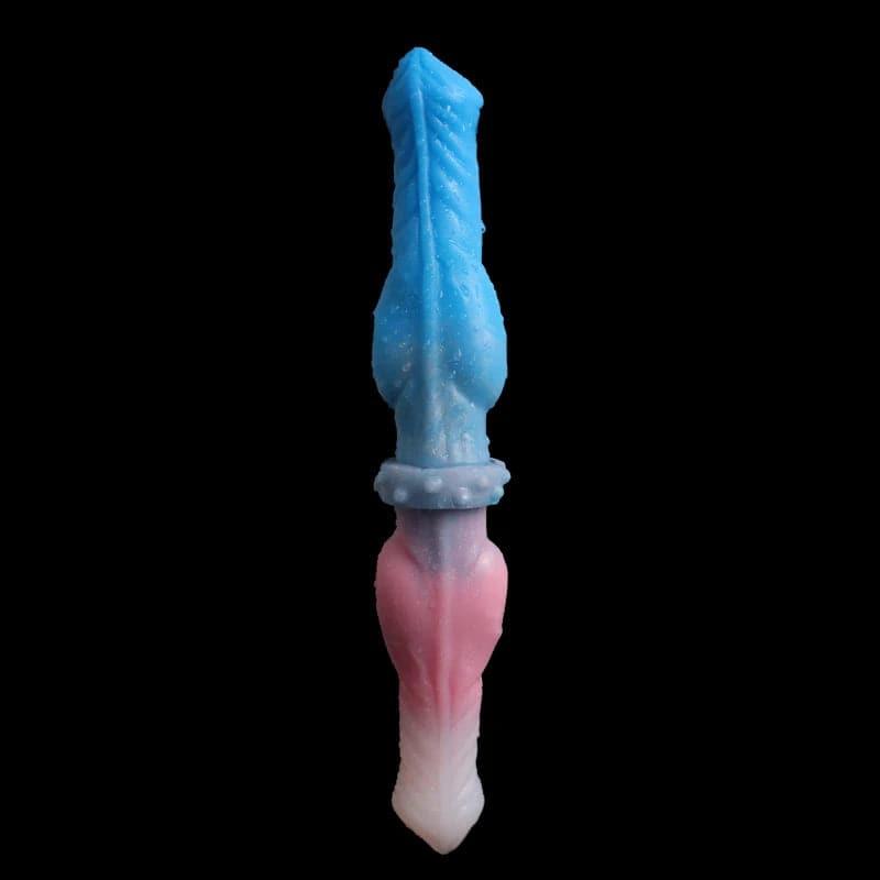 FAAK 15.7" Long Double Dildo - Colorful Knot Design for Intense Play - Passion Pulse Adult