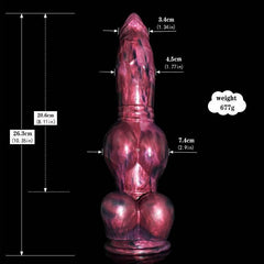 8.27" Wolf Dildo with 4 Knots - Realistic Design for Ultimate Stimulation - Passion Pulse Adult