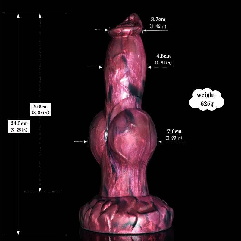 8.27" Wolf Dildo with 4 Knots - Realistic Design for Ultimate Stimulation - Passion Pulse Adult