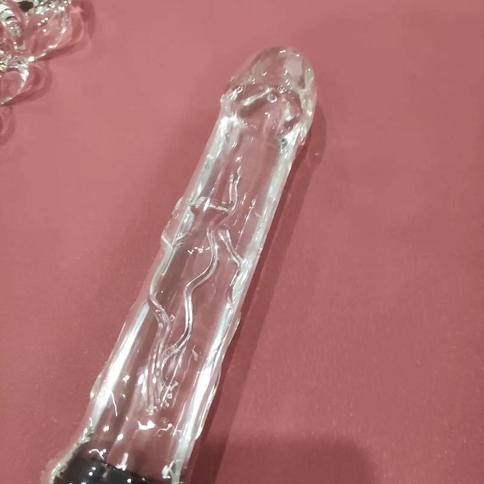 Manyjoy Crystal Glass Dildo – Long G-Spot Massager & Anal Plug - Passion Pulse Adult