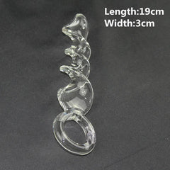 Manyjoy Crystal Glass Dildo – Long G-Spot Massager & Anal Plug - Passion Pulse Adult