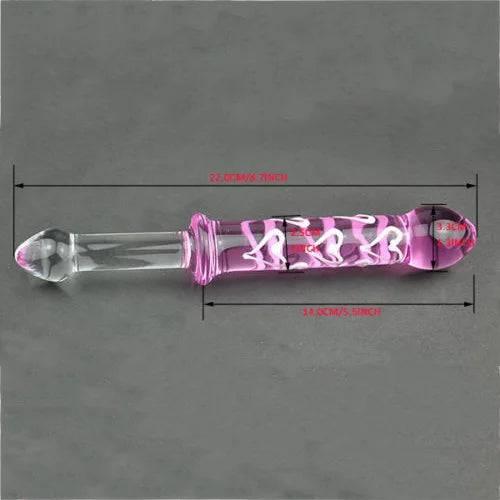 Manyjoy Crystal Glass Dildo – Long G-Spot Massager & Anal Plug - Passion Pulse Adult