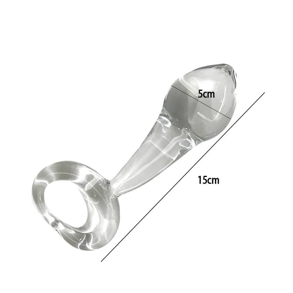 Manyjoy Crystal Glass Dildo – Long G-Spot Massager & Anal Plug - Passion Pulse Adult