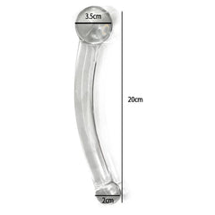 Manyjoy Crystal Glass Dildo – Long G-Spot Massager & Anal Plug - Passion Pulse Adult