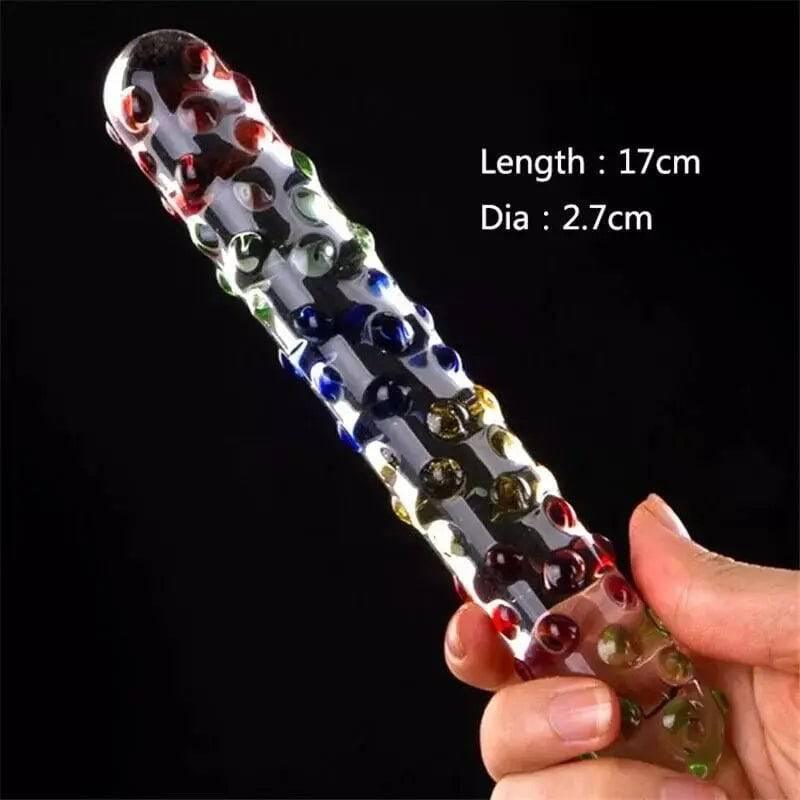 Manyjoy Crystal Glass Dildo – Long G-Spot Massager & Anal Plug - Passion Pulse Adult