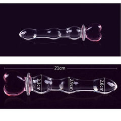 Manyjoy Crystal Glass Dildo – Long G-Spot Massager & Anal Plug - Passion Pulse Adult