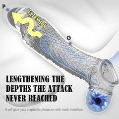 Long and Thick Dragon Sleeve - Passion Pulse Adult