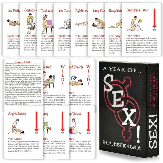 The Hottest Sex Positions: Adult Sexual Position Cards - Illustrated with Pictures for Date-Night Fun Games to Enhance Relationships - Passion Pulse Adult