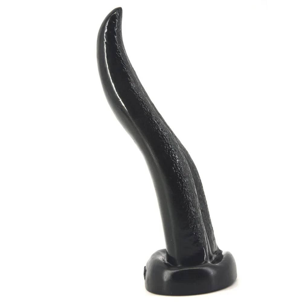 Tongue Suck Dildo & Anal Butt Plug | Realistic Penis for Women | G-Spot & Vaginal Stimulation Masturbator | Adult Sex Product - Passion Pulse Adult