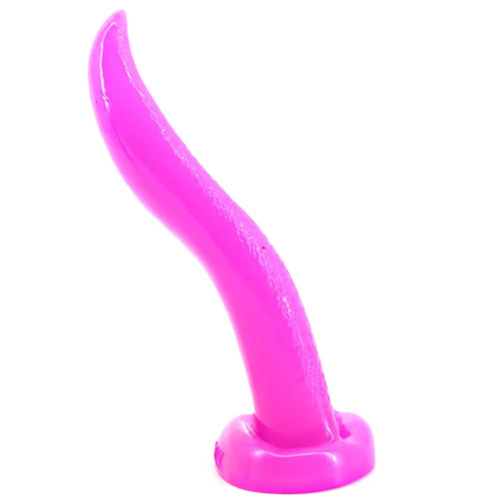 Tongue Suck Dildo & Anal Butt Plug | Realistic Penis for Women | G-Spot & Vaginal Stimulation Masturbator | Adult Sex Product - Passion Pulse Adult