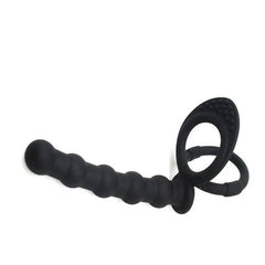 Double Penetration Toy – Anal Beads, Dildo Attachment & Cock Ring for Men & Women - Passion Pulse Adult