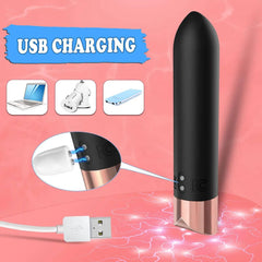Lipstick-Shaped Bullet Vibrator with 10 Modes - Passion Pulse Adult