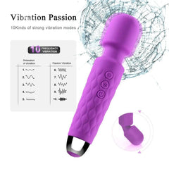 New Power Wand Massager – 10 Speeds, G-Spot & Clitoral Vibrator - Passion Pulse Adult