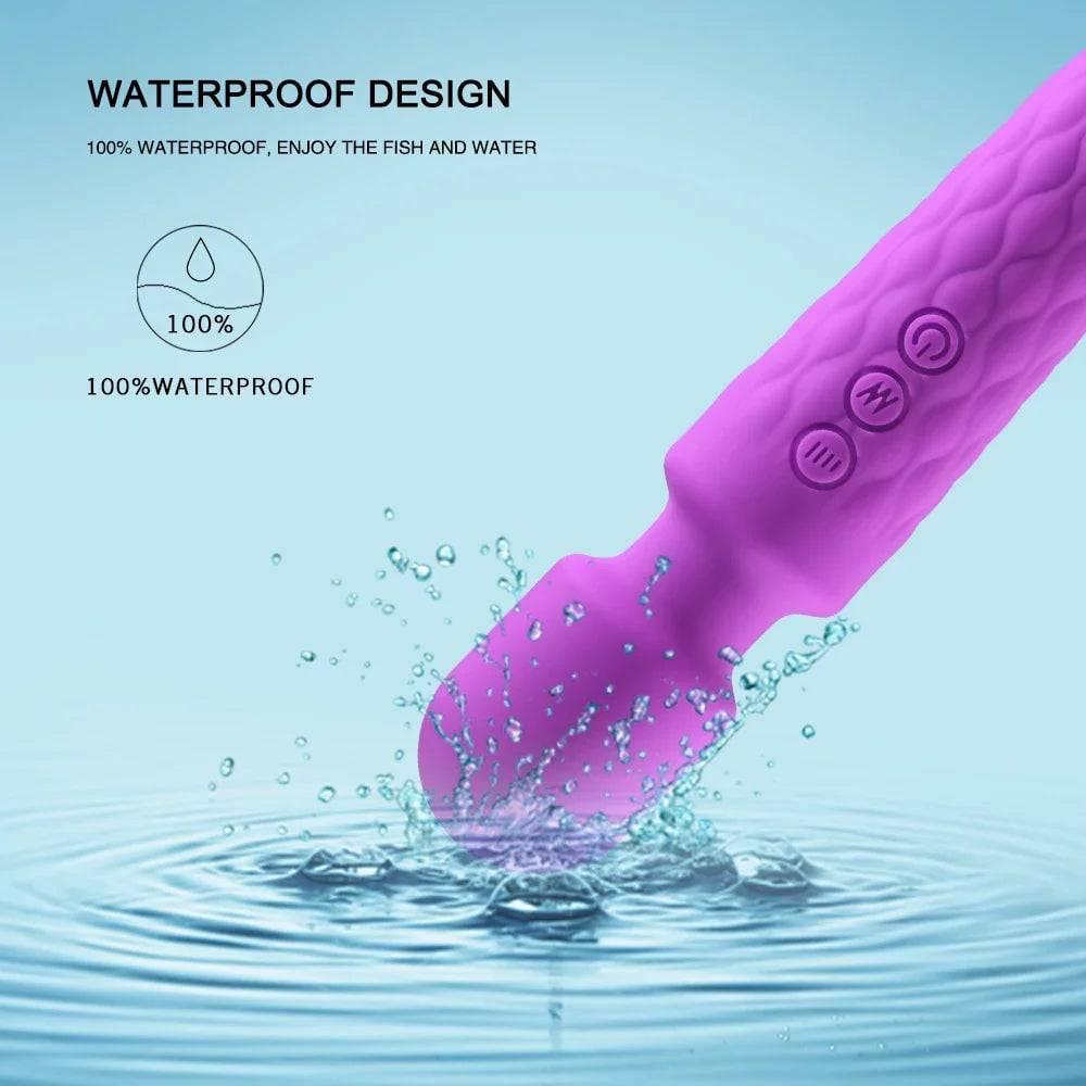 New Power Wand Massager – 10 Speeds, G-Spot & Clitoral Vibrator - Passion Pulse Adult