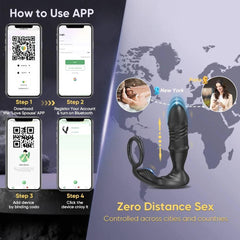 PASSION PULSE Bluetooth APP Vibrator for Men, Remote Prostate Stimulator - Passion Pulse Adult