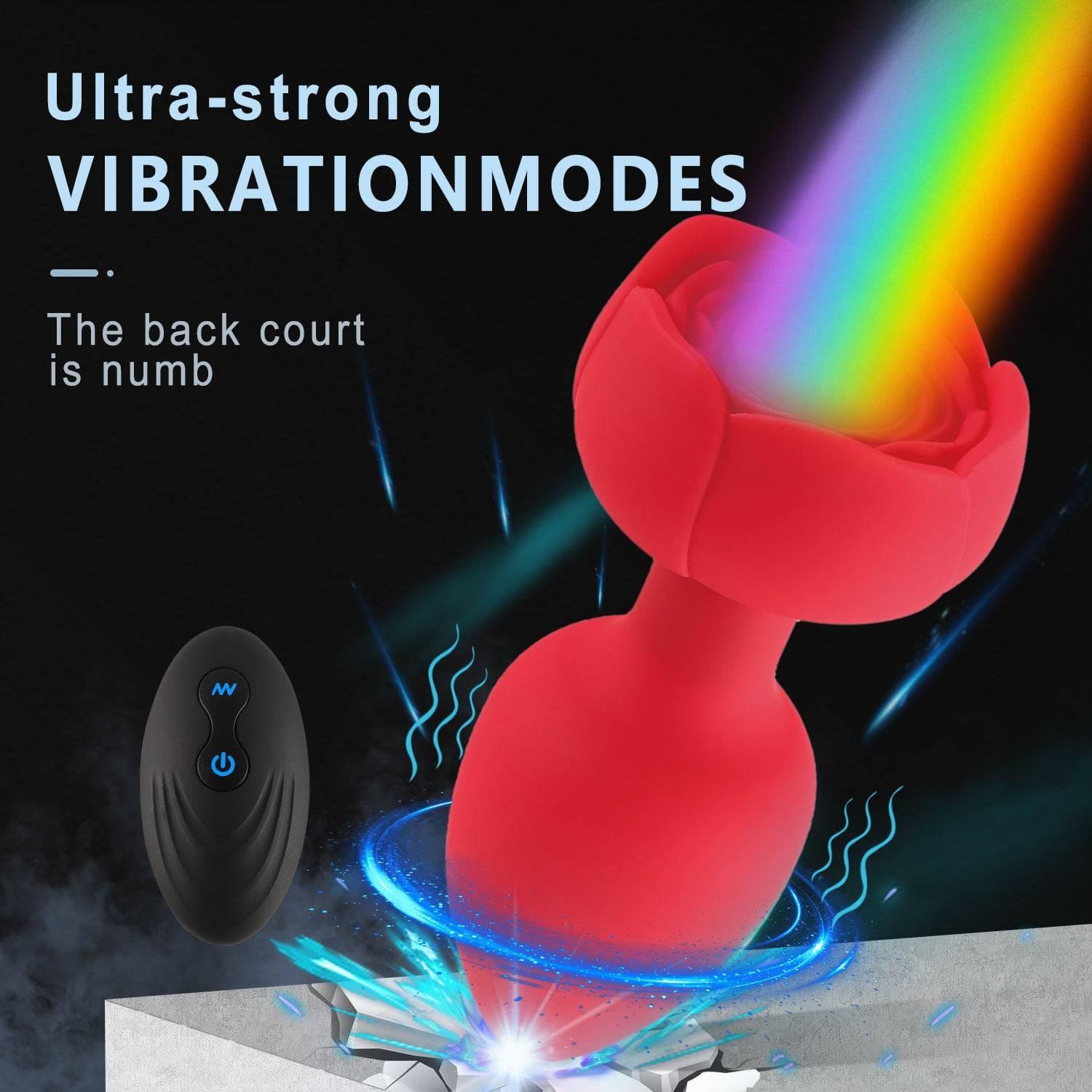 Rose-Shaped Anal Plug - Passion Pulse Adult