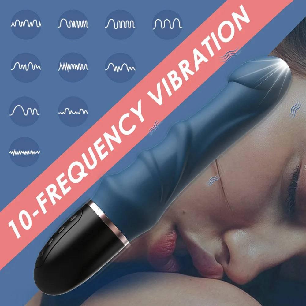 Extra-Large Vibrating Dildo Massager – Powerful Vaginal Stimulator for Women & Couples - Passion Pulse Adult