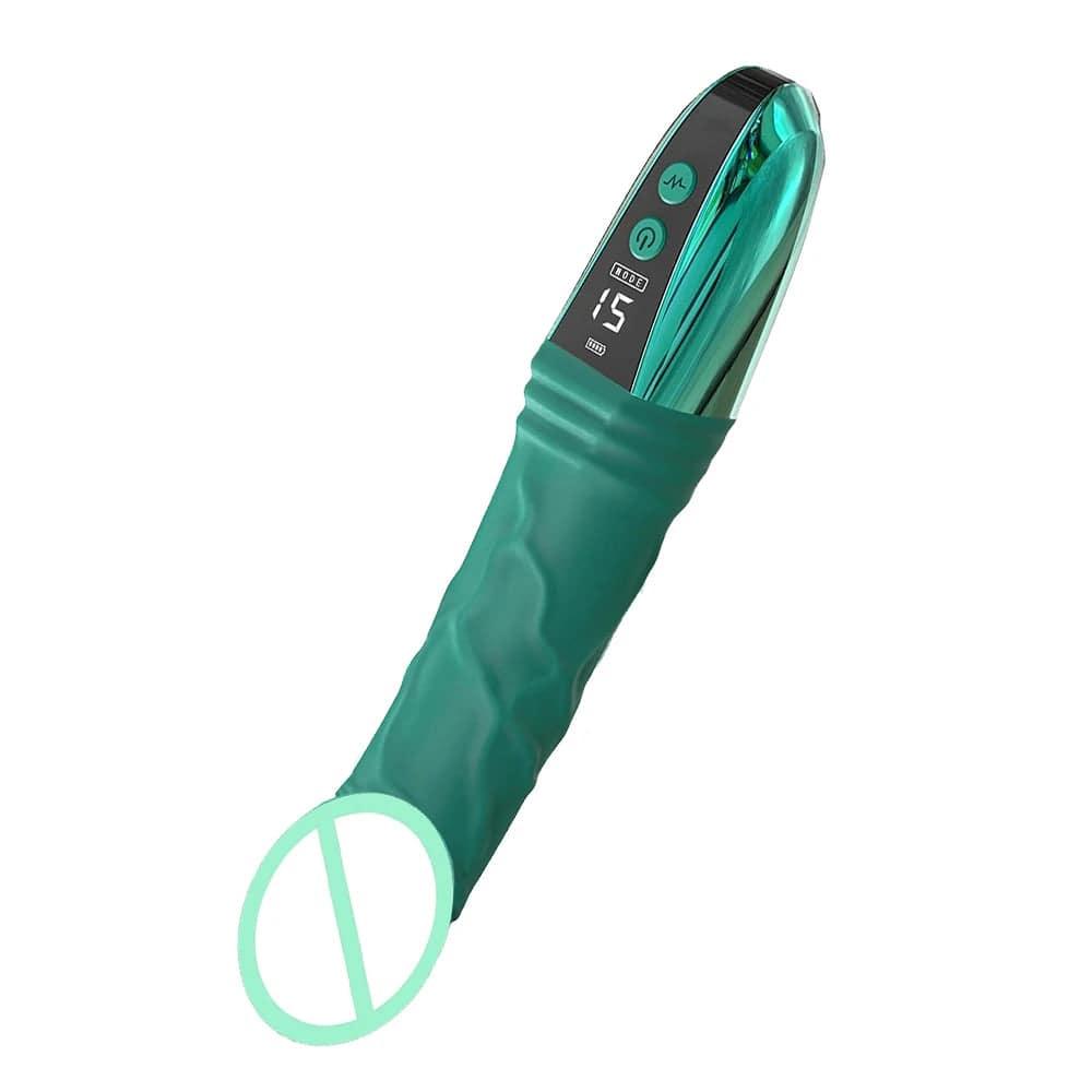 LCD Display 12-Power Vibrator – Clitoris, Nipple & G-Spot Stimulator - Passion Pulse Adult