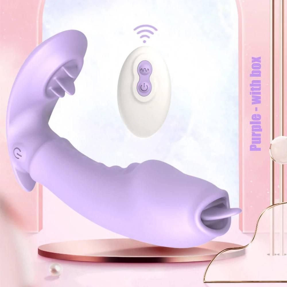 PASSION PULSE ADULT 3-in-1 Dildo Rabbit Wireless Remote Vibrator - Passion Pulse Adult