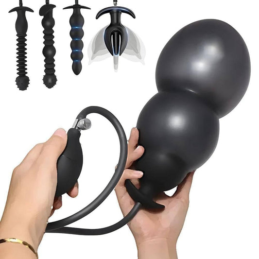 BDSM Inflatable Anal Plug – Butt Plug and Anal Dilator for G-Spot & Prostate Stimulation - Passion Pulse Adult