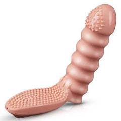 Couples Clitoral & G-Spot Finger Vibrator | Stimulator & Massager Finger Sleeve | Erotic Sex Toys for Women & Men - Passion Pulse Adult