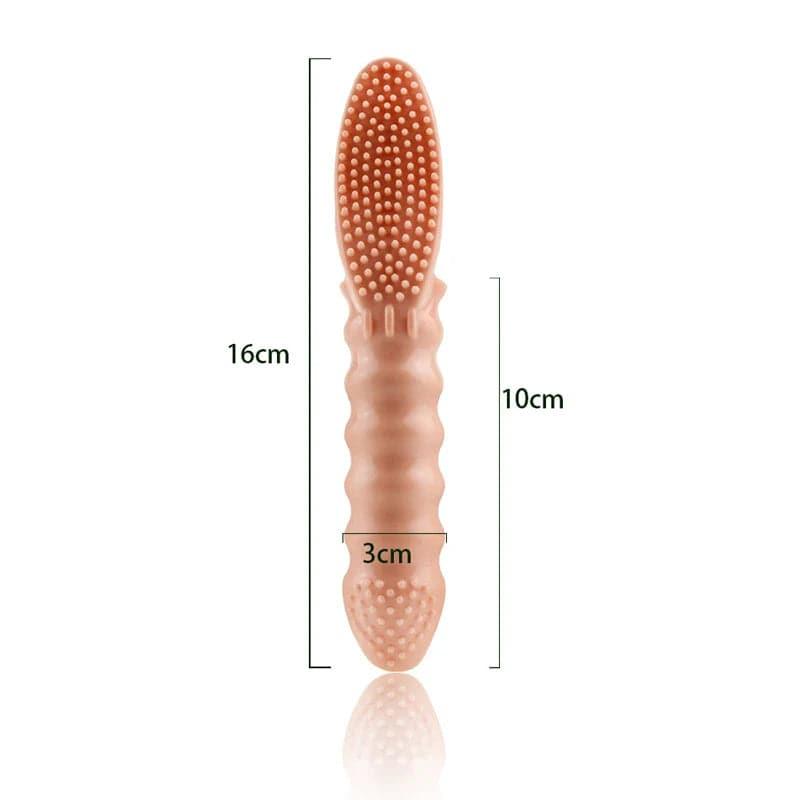 Couples Clitoral & G-Spot Finger Vibrator | Stimulator & Massager Finger Sleeve | Erotic Sex Toys for Women & Men - Passion Pulse Adult