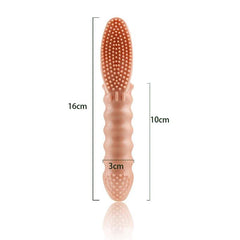 Couples Clitoral & G-Spot Finger Vibrator | Stimulator & Massager Finger Sleeve | Erotic Sex Toys for Women & Men - Passion Pulse Adult