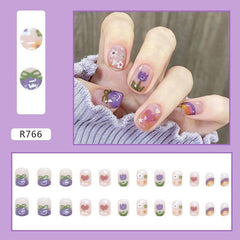 Cute Childlike Floral Nail Art - Passion Pulse Adult