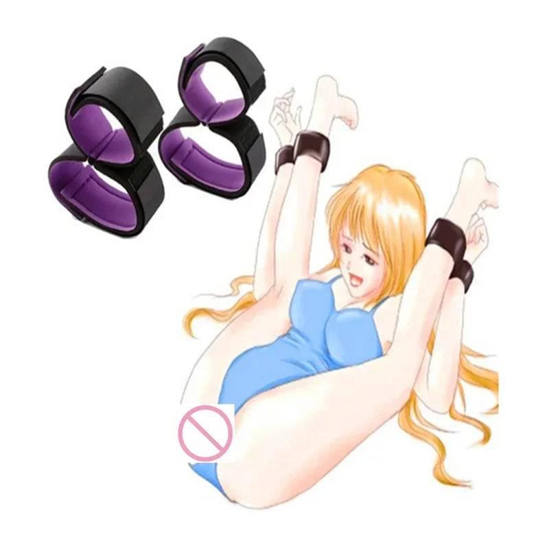 Erotic Accessories: Handcuffs for Couples BDSM Bondage Restraints, Women's Ankle Cuffs - Passion Pulse Adult