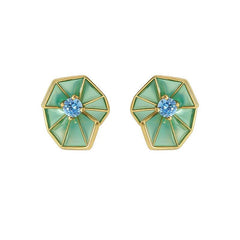 Fan-shaped Glazed Earrings - Passion Pulse Adult