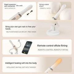 Fully Automatic Telescopic Sex Machine – Remote-Controlled Dildo Vibrator for Women - Passion Pulse Adult
