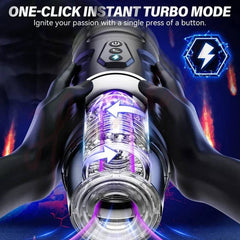 Hannibal Automatic Male Masturbator 7 Thrusting Rotating Modes Mastubator Cup Electric Pocket Pussy For Penis Sex Toy For Men - Passion Pulse Adult