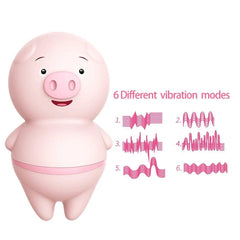 IKOKY Cute Pig Tongue Licking Vibrator - Passion Pulse Adult