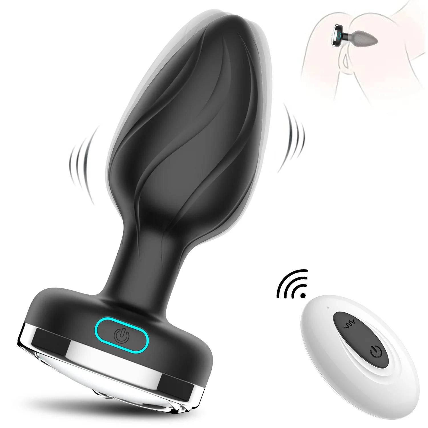 LumiVibe - Vibrating Light-Up Remote Control Plug - Passion Pulse Adult