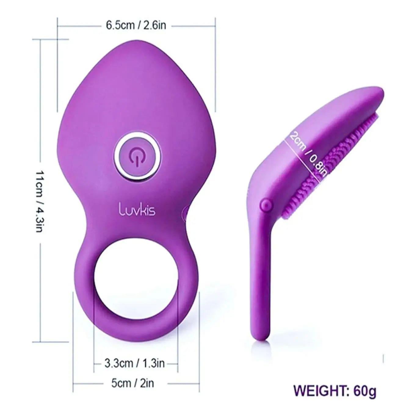 Clitoris Stimulator Orgasm Vibrator: Male Delay Ring - Passion Pulse Adult