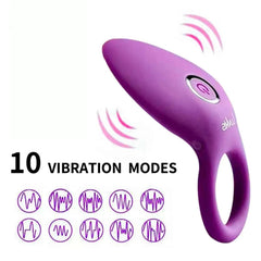 Clitoris Stimulator Orgasm Vibrator: Male Delay Ring - Passion Pulse Adult
