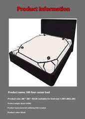 SM Handcuffs and Ankle Cuffs Bondage Toy with Ball Gag and Nipple Clamps - Passion Pulse Adult