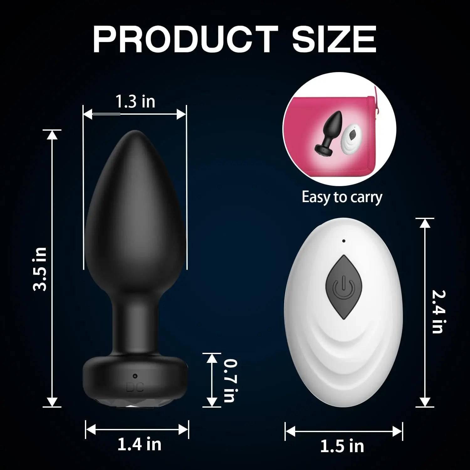 Wireless Remote Control Anal Vibrator – Prostate Massager & Butt Plug - Passion Pulse Adult