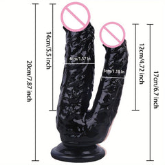 7.87 Inch Realistic Dildos Soft Double Ended Penis Anal Plug orgasm Female masturbator Adult Sex Erotic Toys Women Lesbian - Passion Pulse Adult