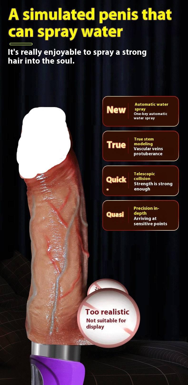 Automatic Telescopic Squirting Dildo - Passion Pulse Adult