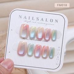 Electroplated Reflective Cat Eye Wearable Nails - Passion Pulse Adult