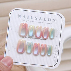 Electroplated Reflective Cat Eye Wearable Nails - Passion Pulse Adult