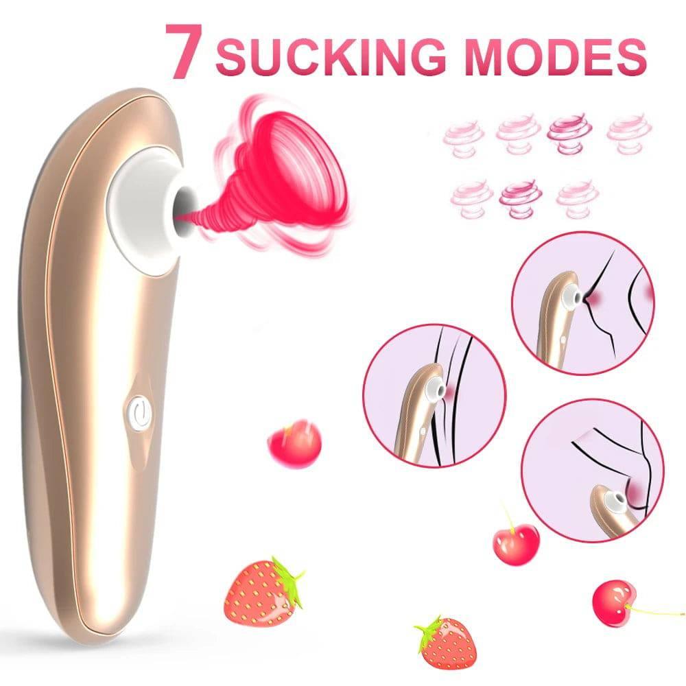 Powerful Clit Sucker Vibrator – Tongue Vibrating Nipple Sucking Stimulator - Passion Pulse Adult