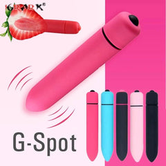 10-Speed Mini Bullet Vibrator: Vaginal Massage Dildo Sex Toy for Women, Stick for Adult Games - Clitoris Stimulator, Erotic Product - Passion Pulse Adult