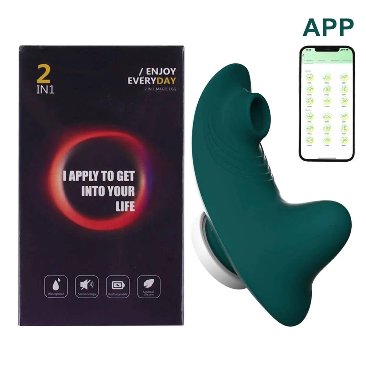 Wearable Mini Vibrator with APP & Bluetooth Control - Passion Pulse Adult