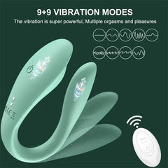 Wireless Remote-Controlled U-Shaped Dildo - Passion Pulse Adult