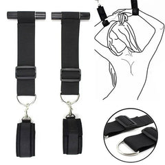 Over-the-Door Bondage Restraints with Adjustable Shackles - BDSM Door Swing for Erotic Roleplay and Fetish Games for Couples - Passion Pulse Adult