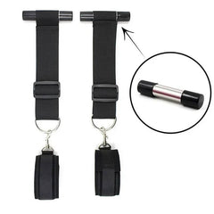Over-the-Door Bondage Restraints with Adjustable Shackles - BDSM Door Swing for Erotic Roleplay and Fetish Games for Couples - Passion Pulse Adult