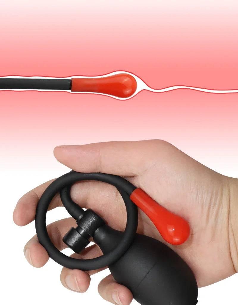 AirBloom Adjustable Inflatable Anal Plug Expander - Flexible Butt Plug for Men, Women, and Couples with Precision Pump for Preparation, Play, and Intimate Exploration - Passion Pulse Adult